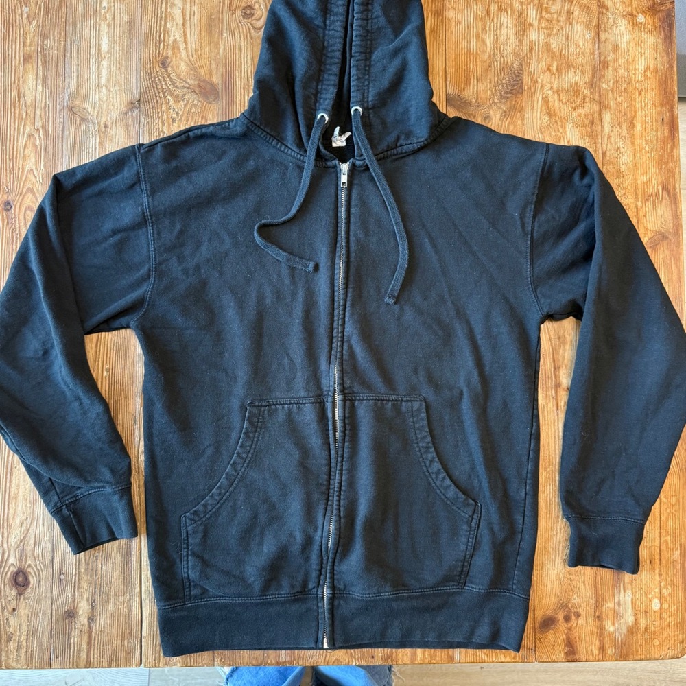 Independent Trading Co Sleepy Hallow Black Full Zip Hoodie Men Medium Sweatshirt
